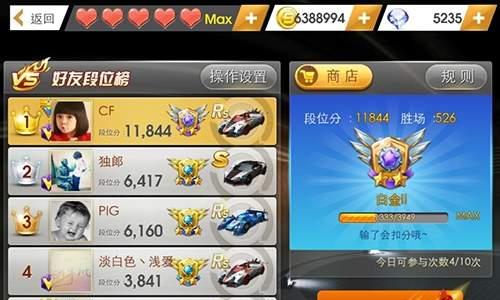 天天飞车精英模式攻略（每一场比赛都有可能得到高级配件）
