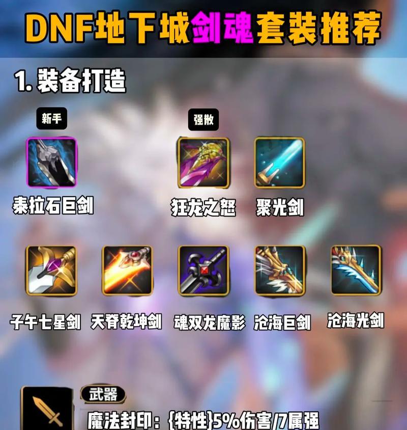 剑魂暴击伤害装备如何打造？获取高暴击装备的方法有哪些？