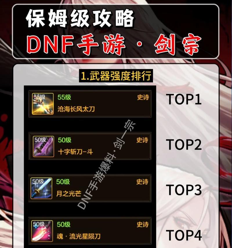 dnf剑宗适合使用哪些武器？如何选择最佳装备？